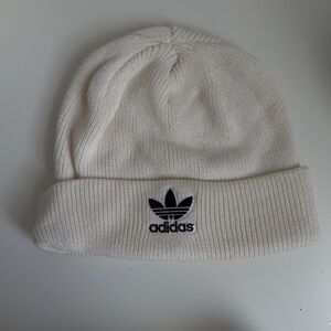 Adidas White Knit Beanie